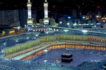 Hajj (Pilgrimage) / Making the Tawaf Saudi Arabia Mecca Grand Mosque Islam (Photo by Haga Library)